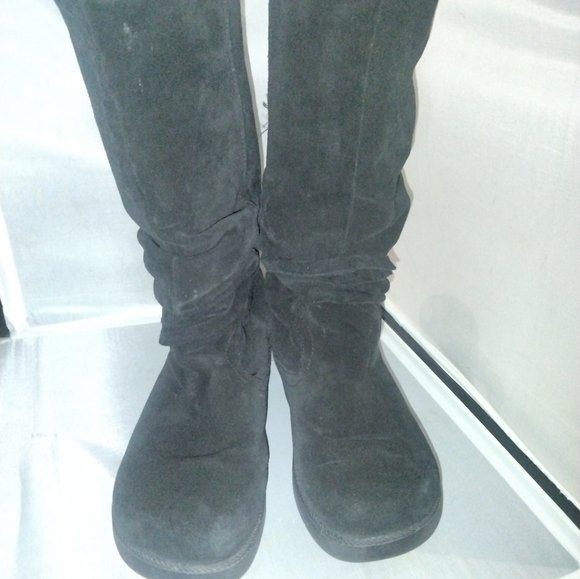 Women's black leather boots by Roxy size 10 Vail - Picture 7 of 10